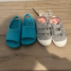 Target Toddler Cat and Jack Shoe Bundle Sandal and Sneaker Size 8